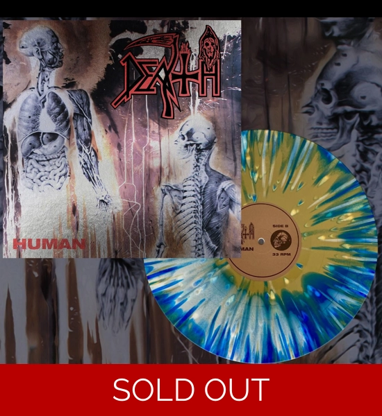 Death - Human WHT/Blue/Gold Vinyl LP